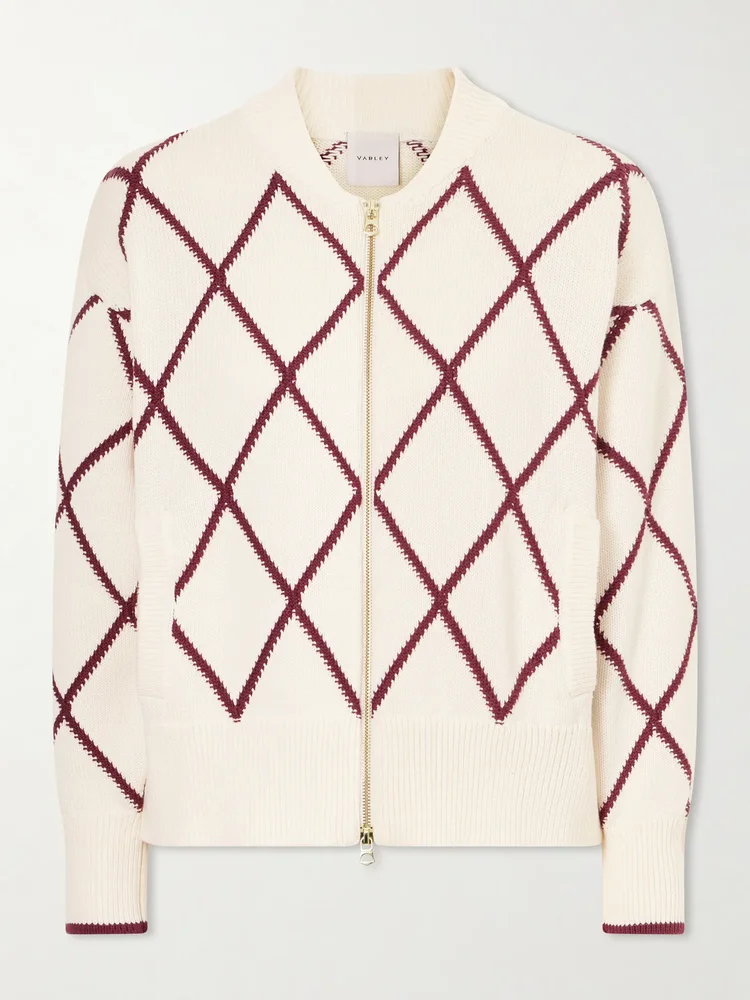 Nile cotton knitted jacket