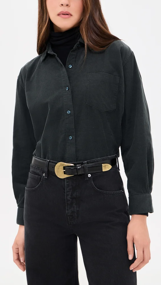 French Calf Leather Belt