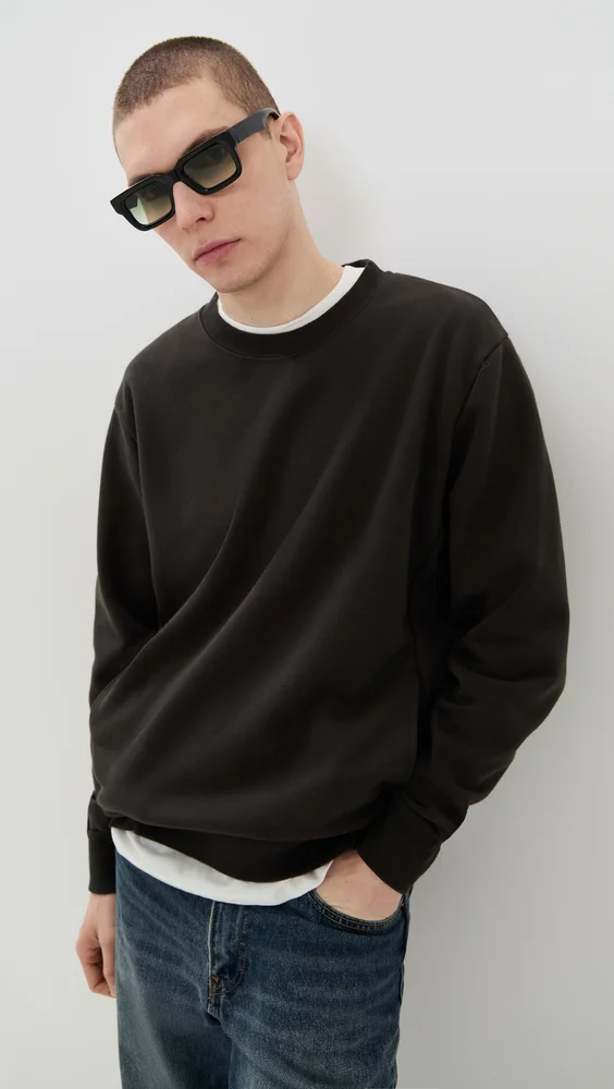 Classic Fleece Crew Sweatshirt (Vintage Black)