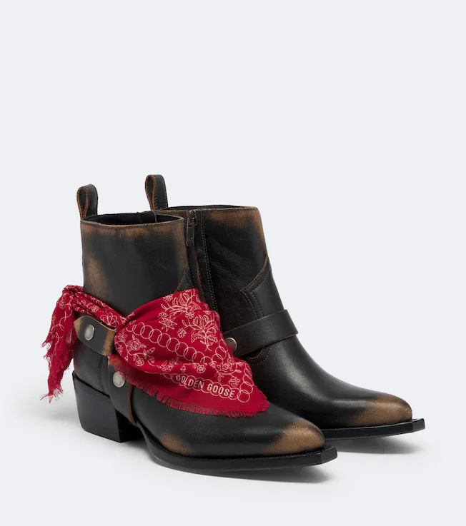 Debbie leather cowboy boots