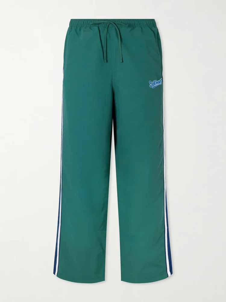 Logo-Embroidered Shell Track Pants