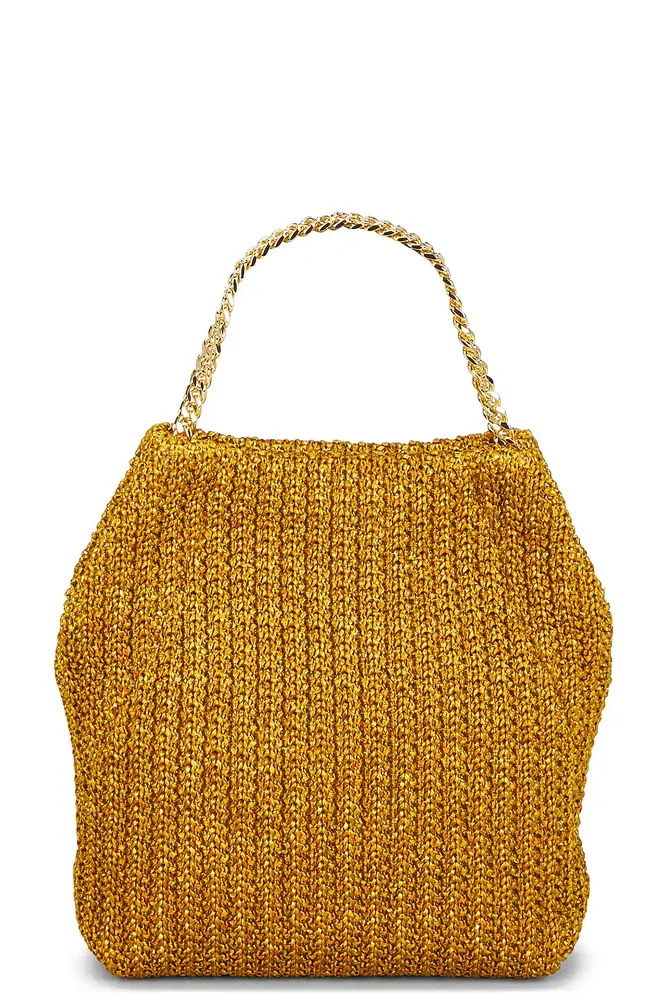 Small Raffia Slouch Bag