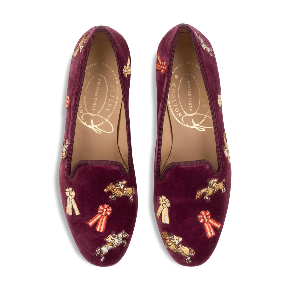Dressage Burgundy Slipper (Woman)