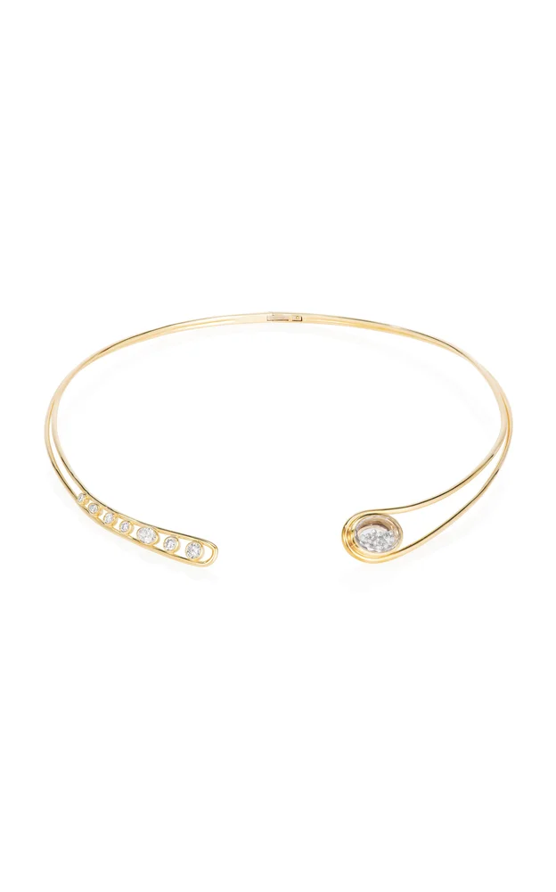 18k Yellow Gold Cascavel Choker Necklace Petite