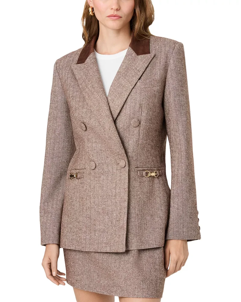Naya Herringbone Blazer
