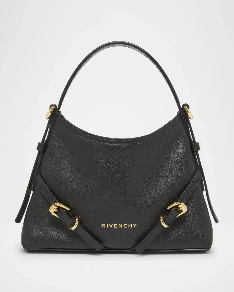 Voyou Nano Top-Handle Bag in Shiny Leather