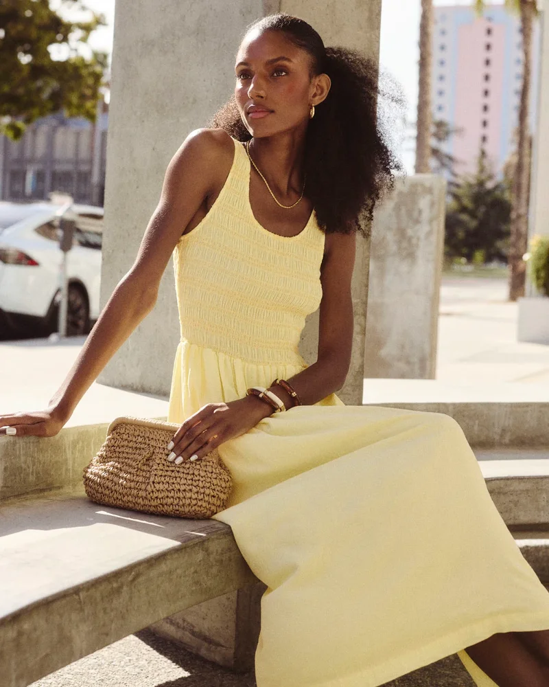 Gigi Gingham Midi Dress