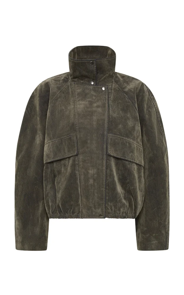 Cotton Velvet Denim Bomber