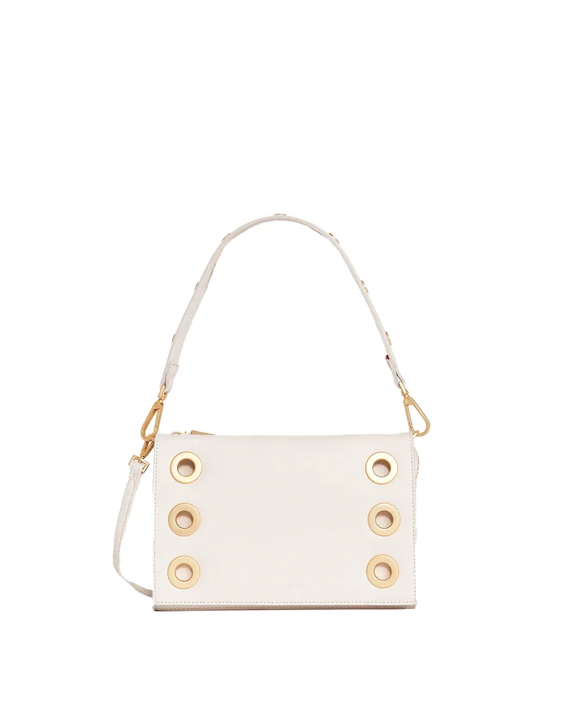 Montana Clutch | Calla Lily White/Brushed Gold | Sml