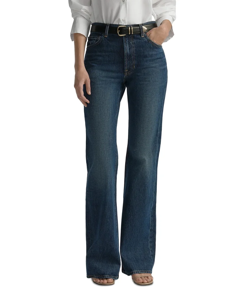 The 347 High Rise Flare Jeans in Dark Classic Blue