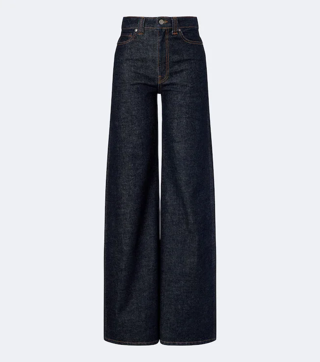 Dane high-rise wide-leg jeans