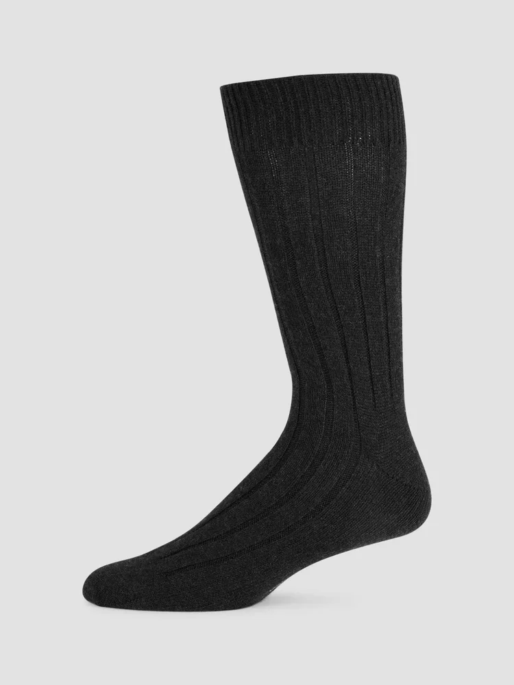 Ribbed Cashmere Socks