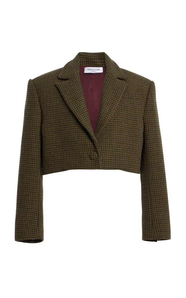 Asani Cropped Wool-Blend Jacket