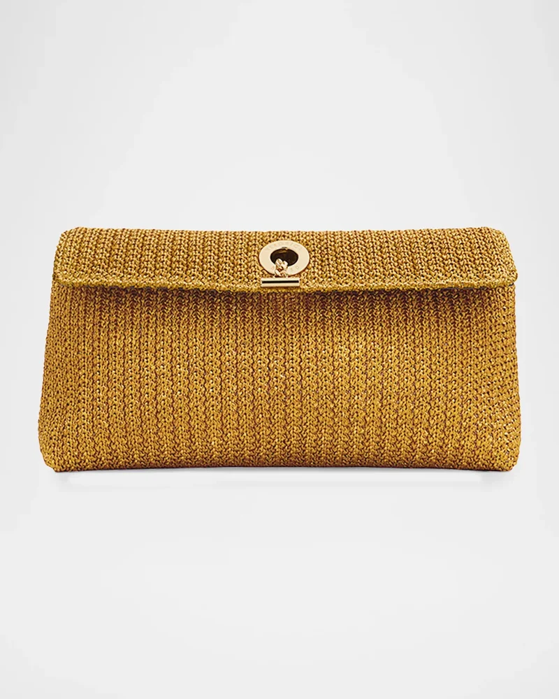 Anchor Raffia Clutch