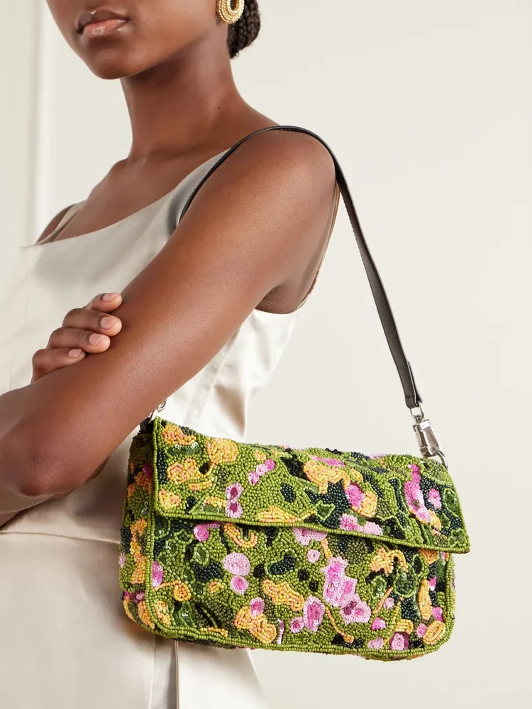 Timmy bead and sequin-embellished shoulder bag