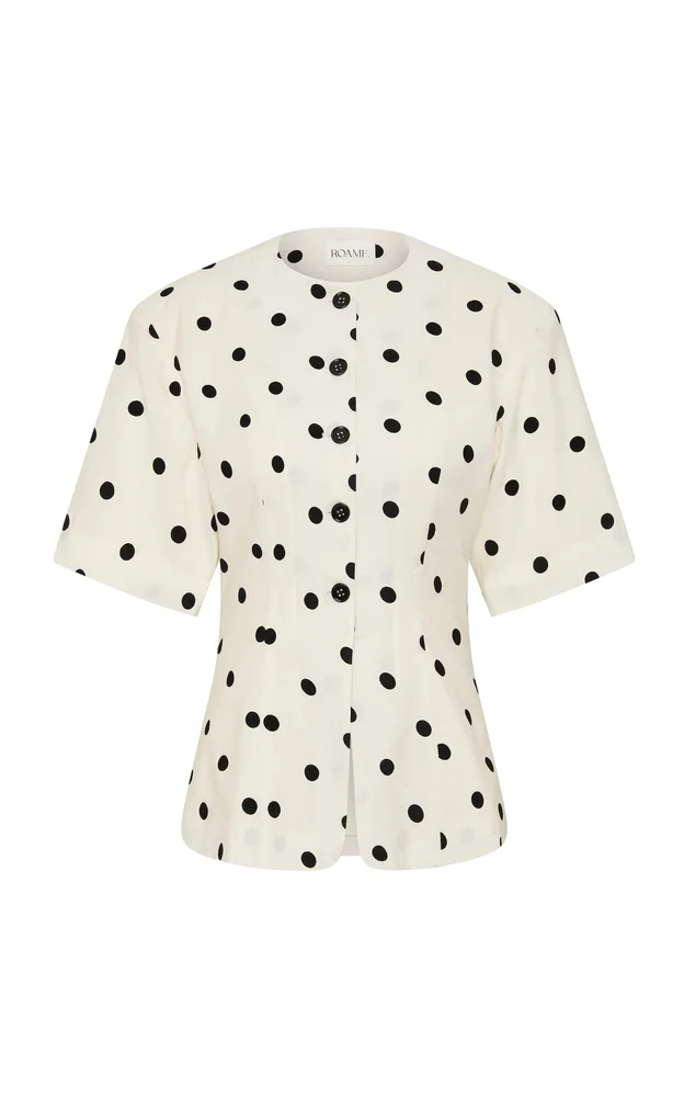 Janis Button-Front Top