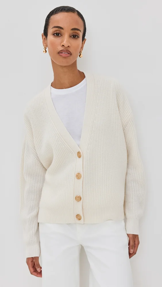 Cropped Cashmere Cocoon Cardigan