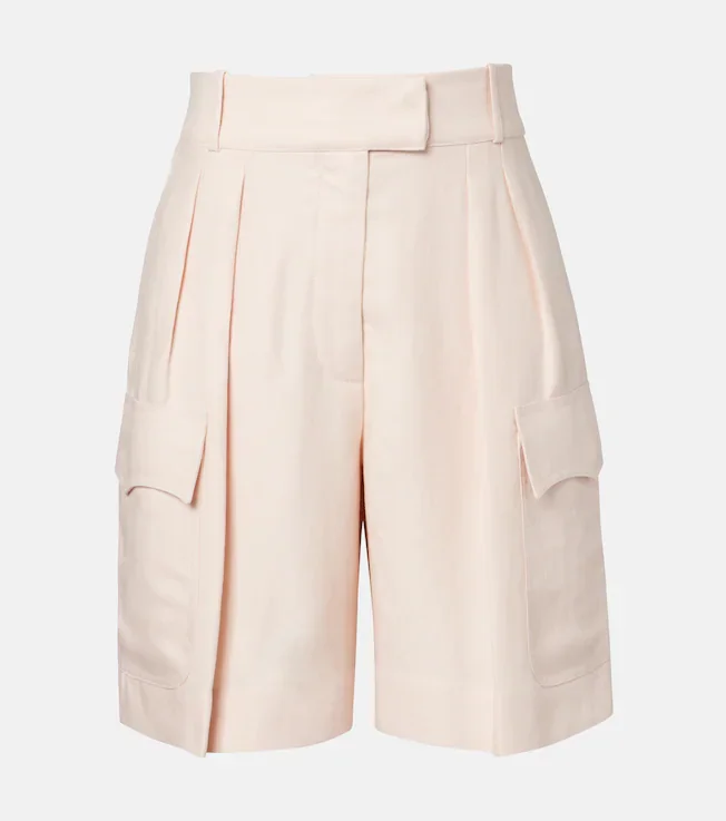 Linen Bermuda shorts