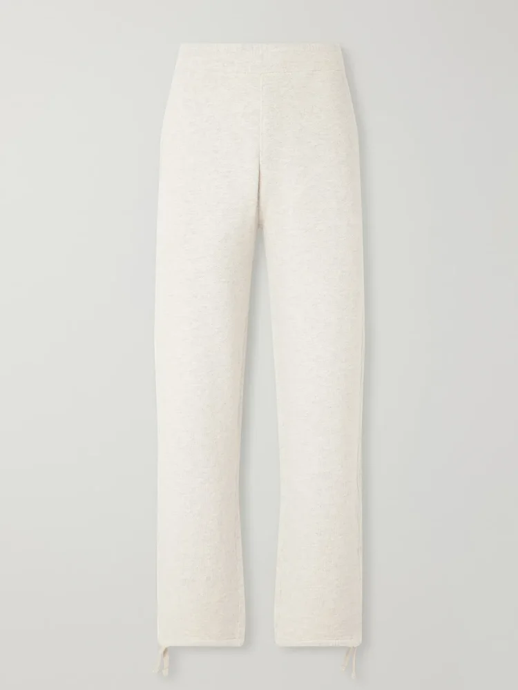Marina Straight-Leg Cotton-Jersey Sweatpants