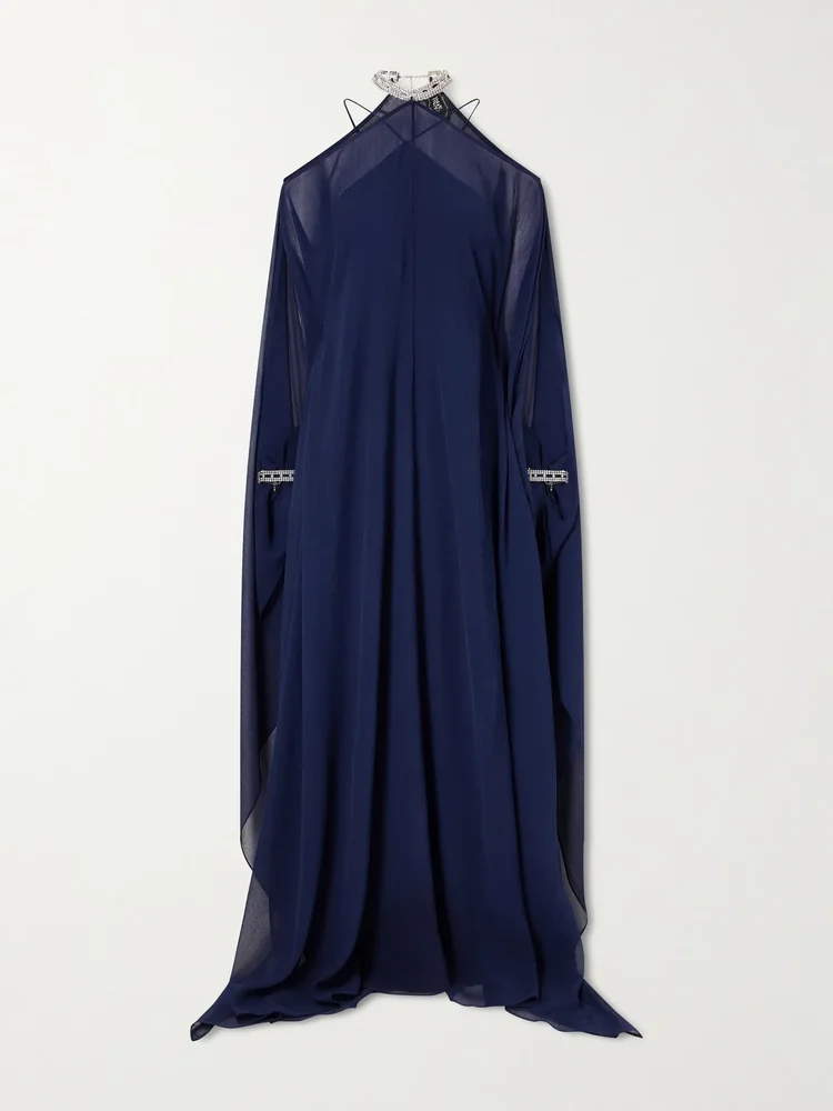 Sza Sza silk-chiffon gown