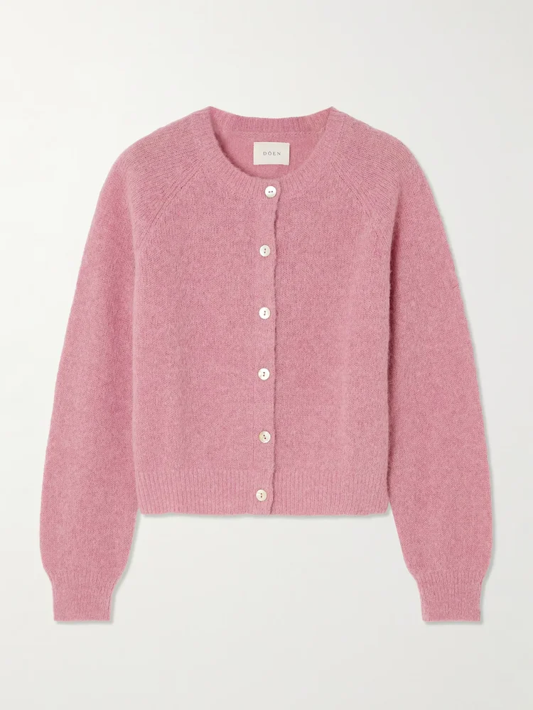 Petra alpaca and wool-blend cardigan