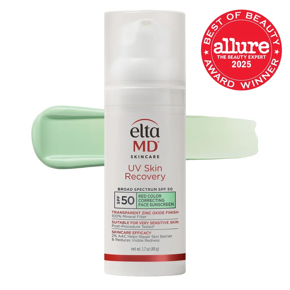 UV Skin Recovery Red Color Correcting Green Tint Broad Spectrum SPF 50