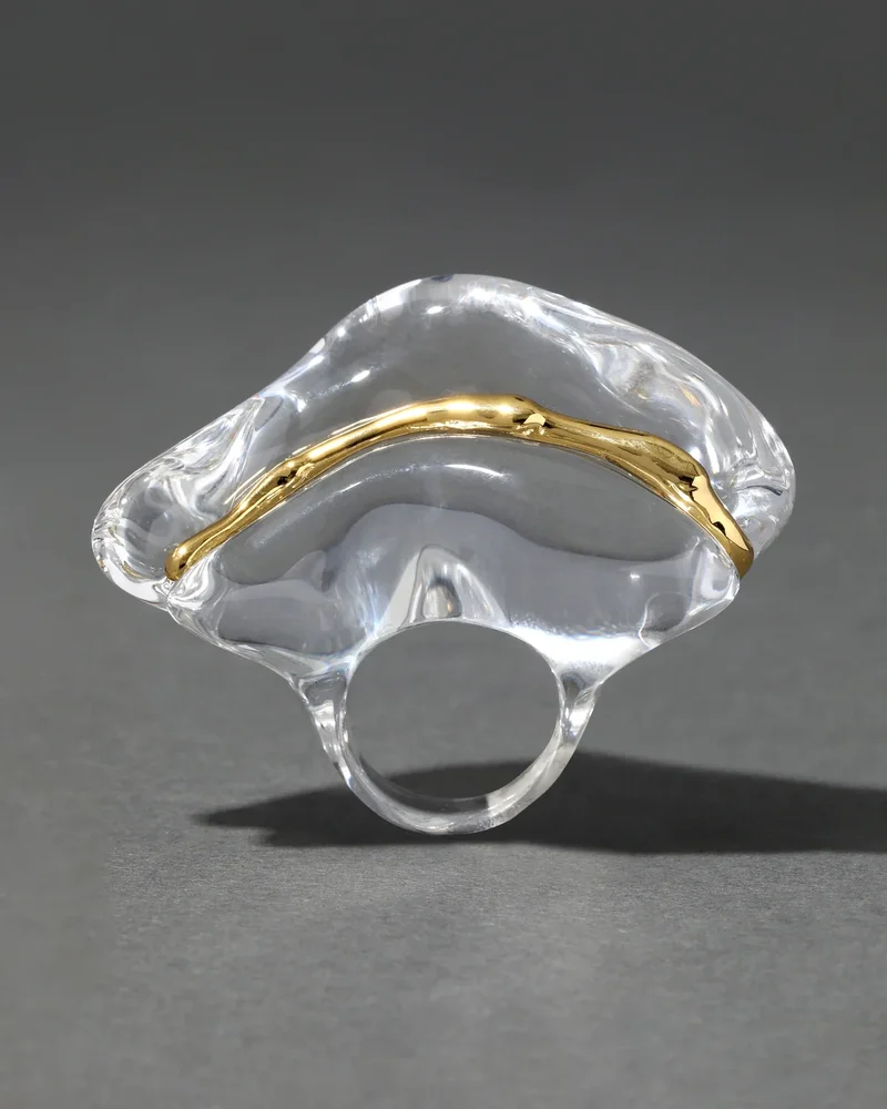 Liquid Lucite Wave Ring