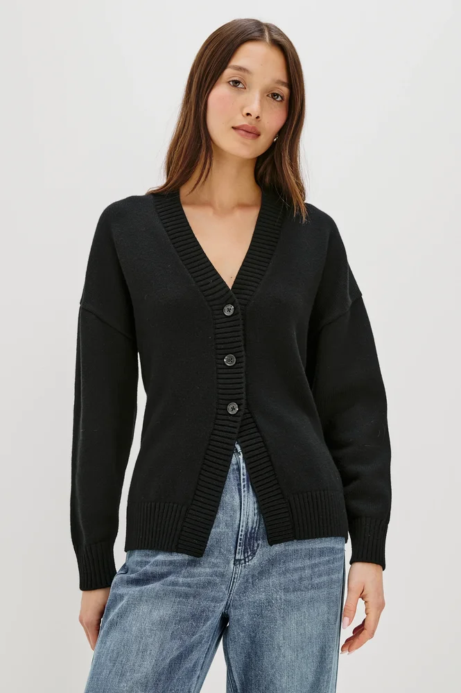 PHILIPPA CARDIGAN - BLACK