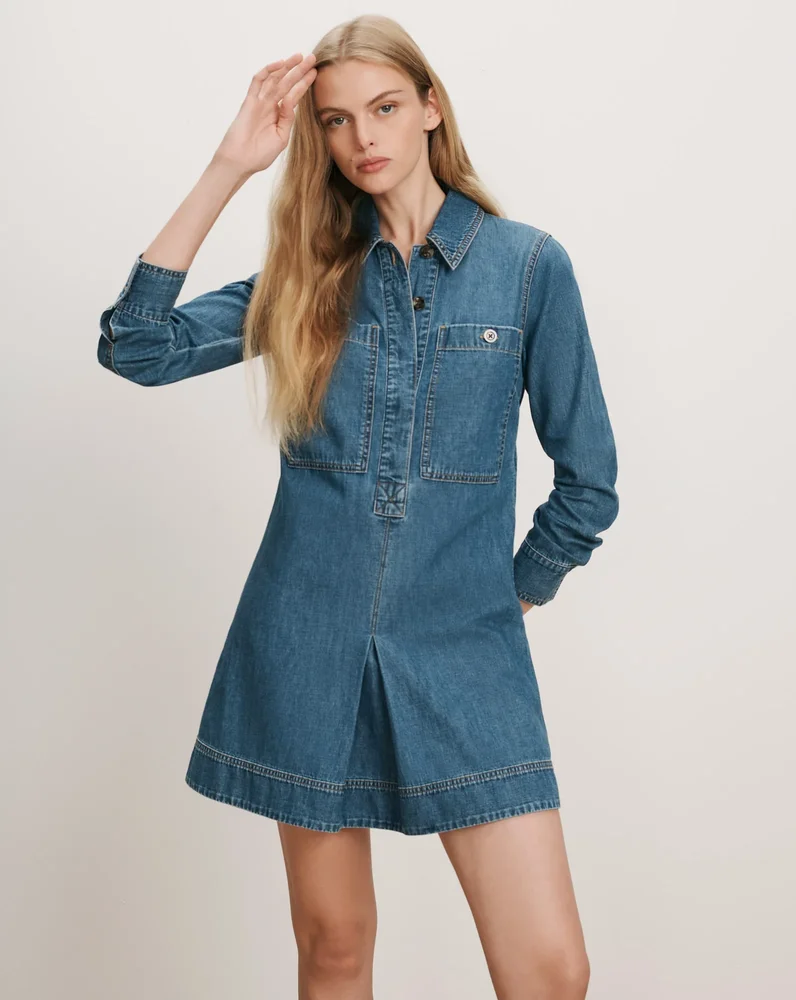 Veronica Beard Pryce Mini Shirtdress