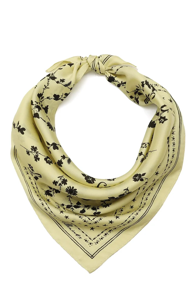 Fleur De Lis Silk Bandana
