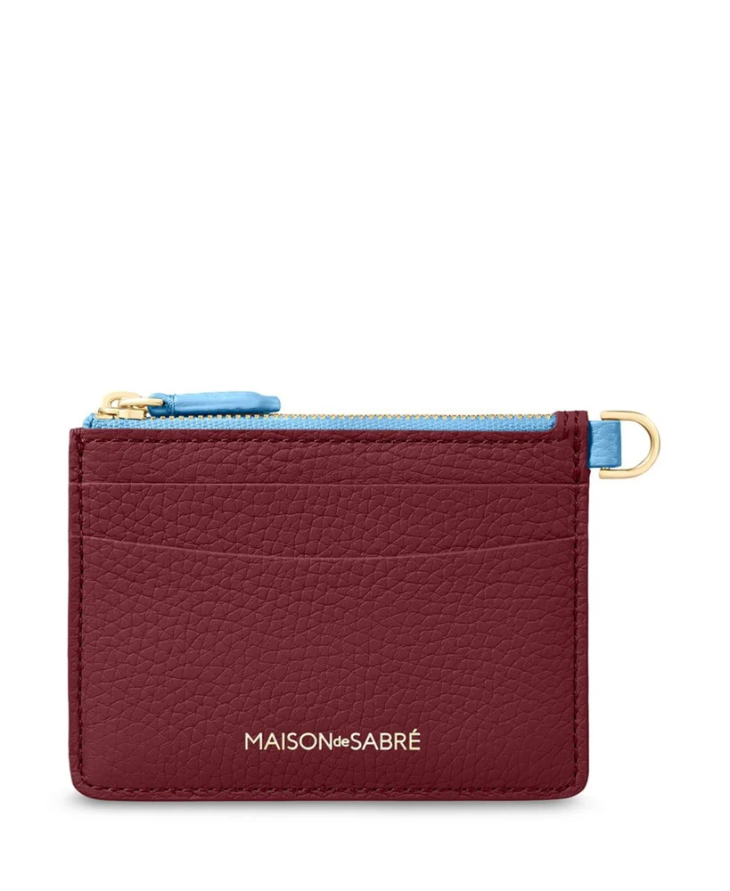 Leather Zipped Card Pouch