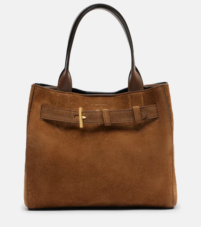 Audrey Small suede tote bag