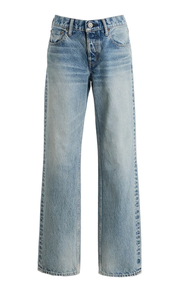Albany Rigid Low-Rise Straight-Leg Jeans