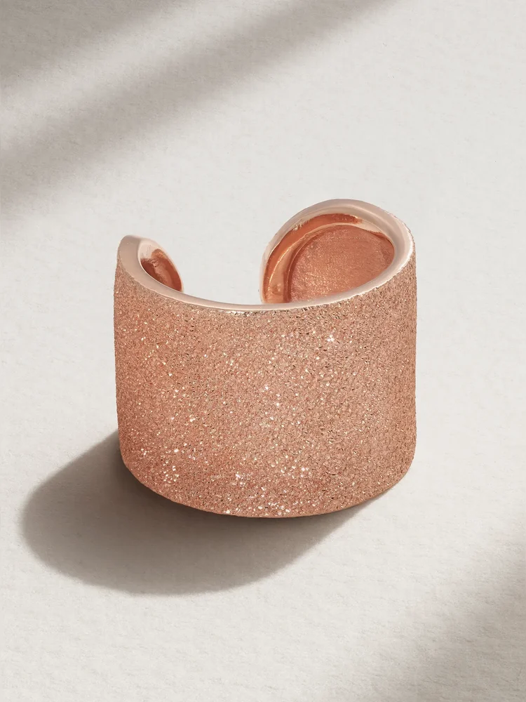 Florentine Finish CFF 18-karat rose gold ring