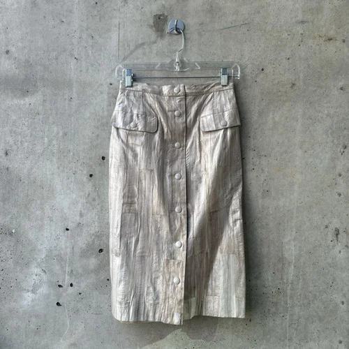 1980’s Krizia/HATTIE EEL SKIN leather Pencil Skirt