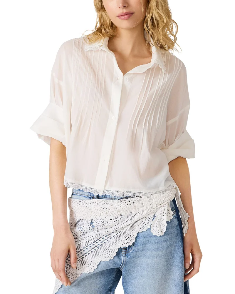 Delphi Lace Collar Blouse