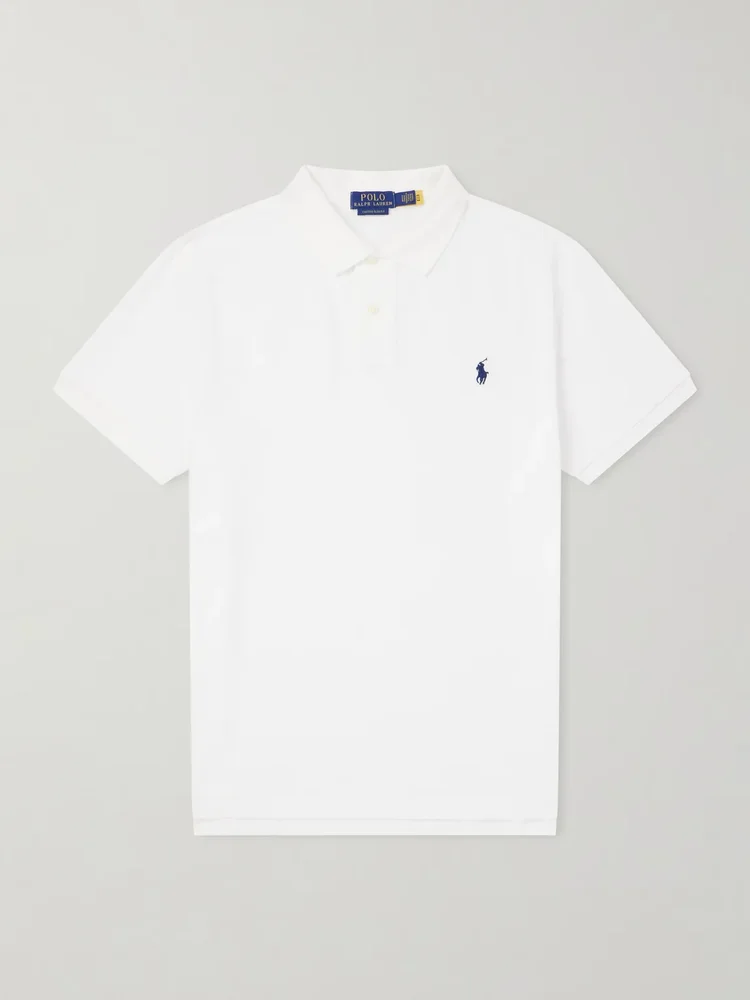 Logo-Embroidered Cotton-Piqué Polo Shirt