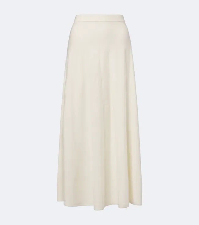 Helma cashmere midi skirt