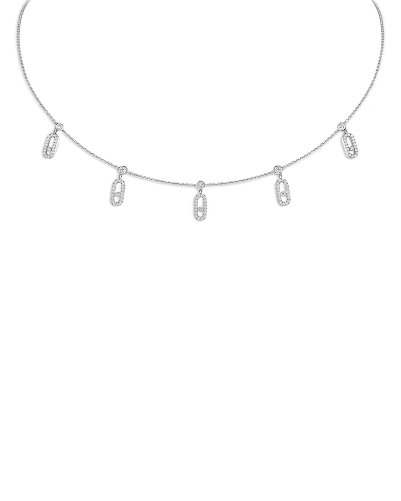 18K Gold Move Uno Diamond Pavé Pampille Choker Necklace, 0.61 tcw