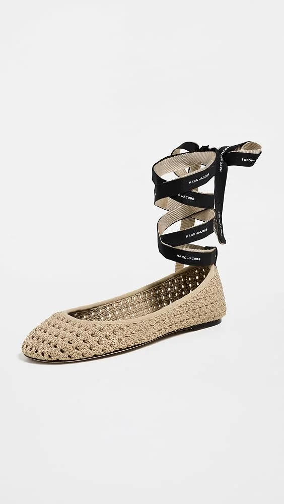 The Logo Ribbon Ballerina Flats