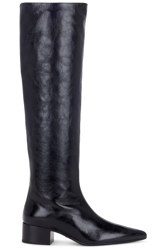Andee Knee High 40mm Boot in Black