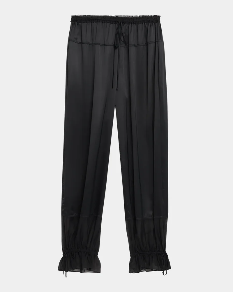 Camile Silk Drawstring Pants