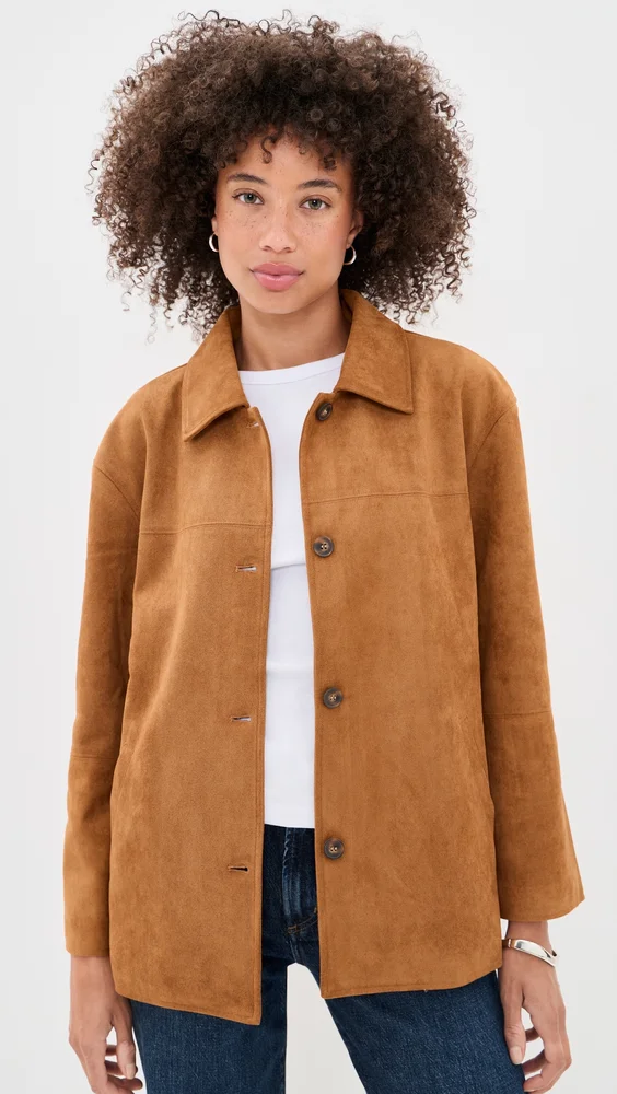 Vrinda Faux Suede Jacket