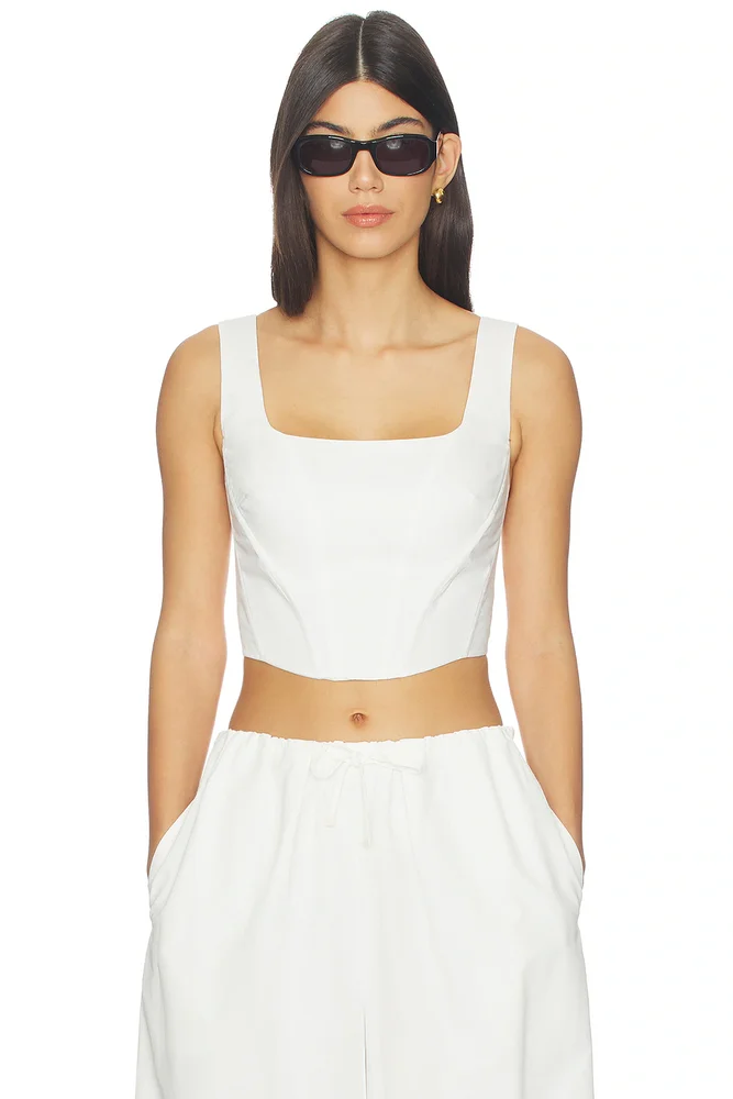 Clio Cotton Bustier Top