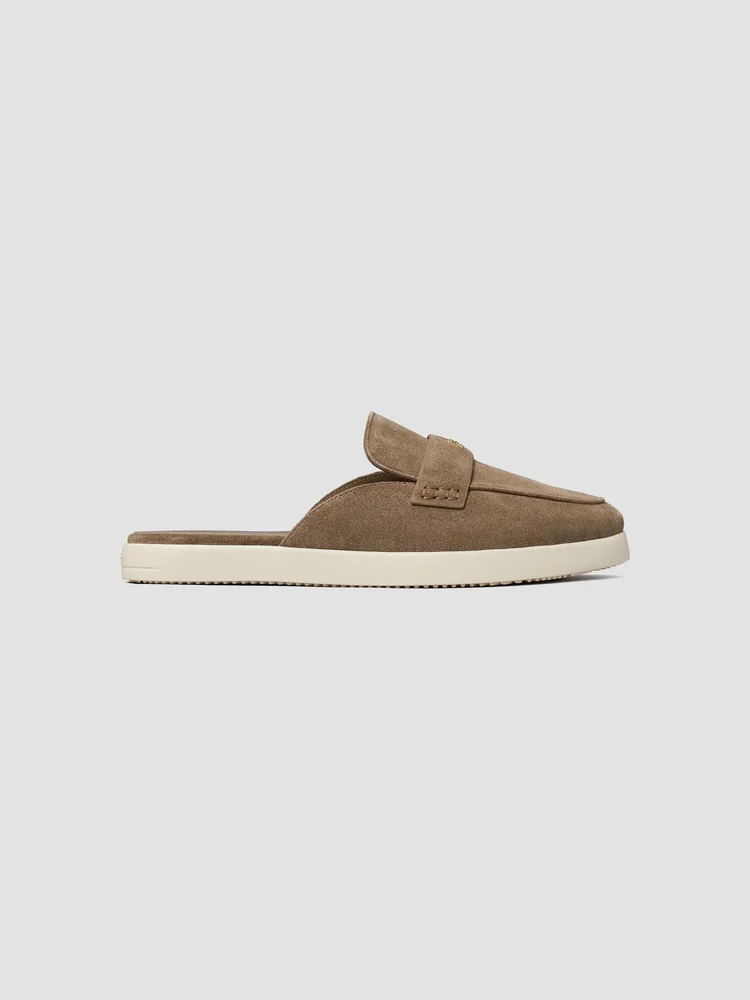 Almond Toe Suede Ballet Sport Mules