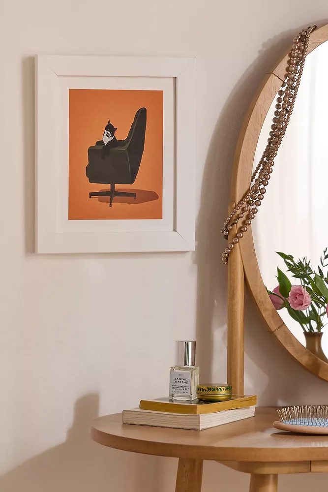 Cats on Chairs Art Print
