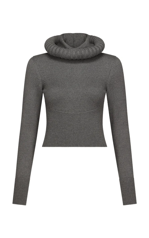 Hooded Virgin Wool Sweater