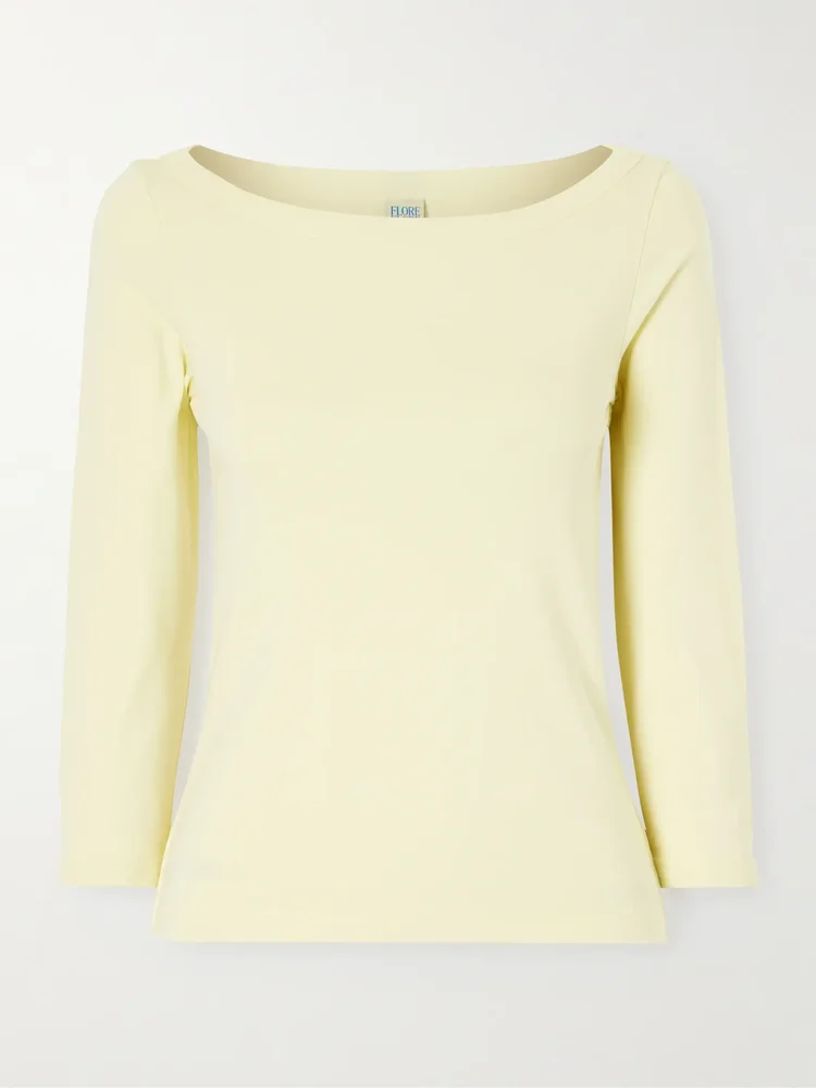 Steffi ribbed organic cotton-jersey T-shirt