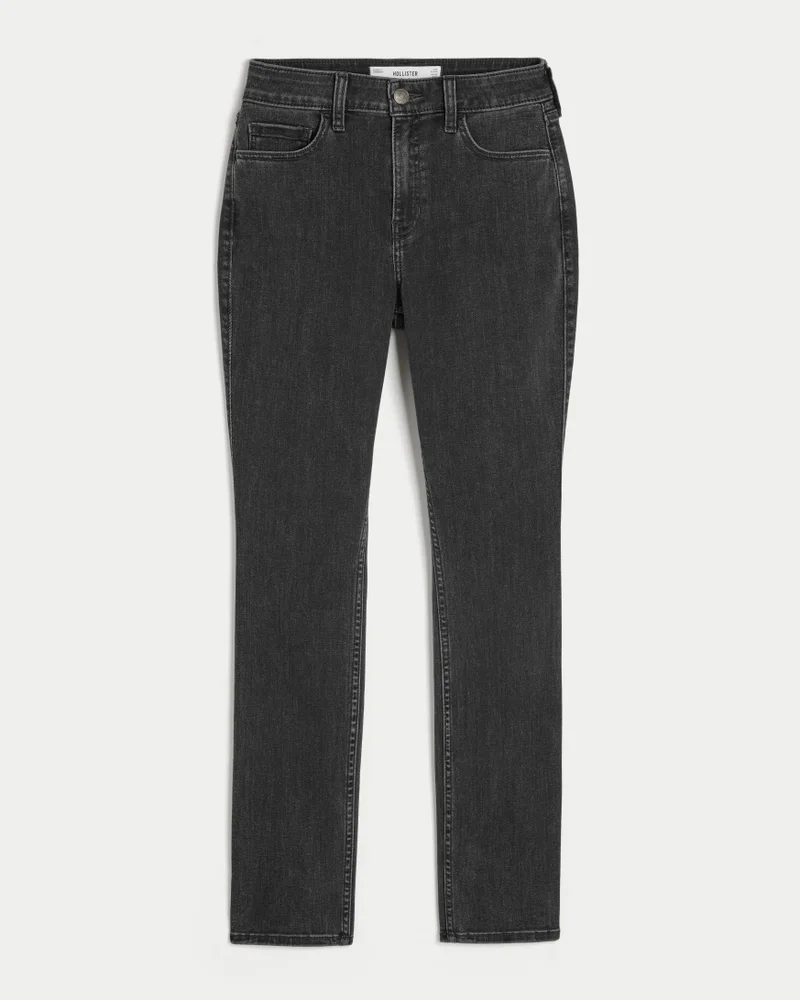 Curvy High-Rise Skinny Jeans (washed black)