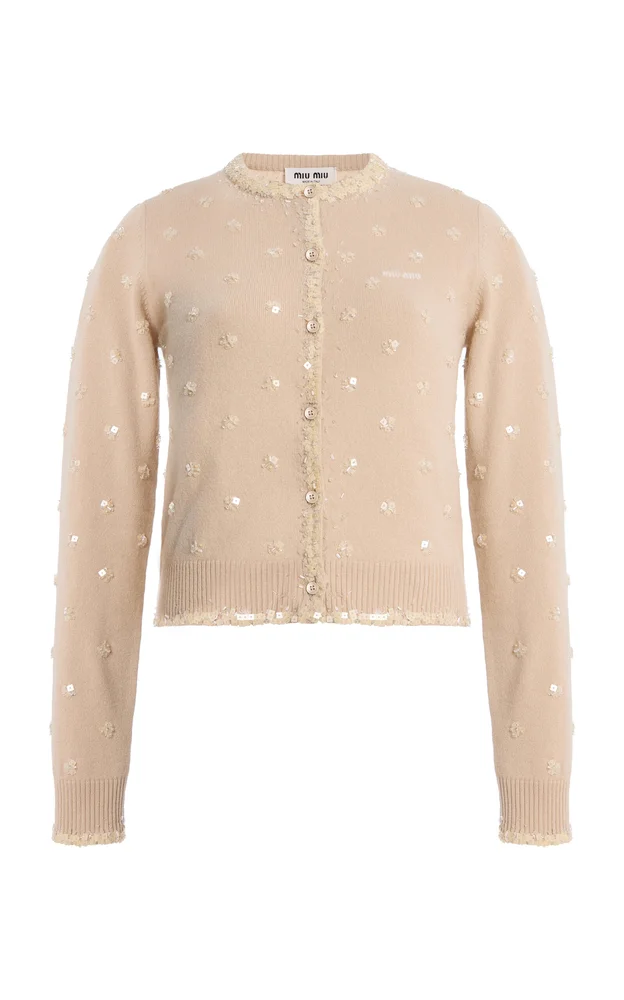 Embellished Cashmere Cardigan